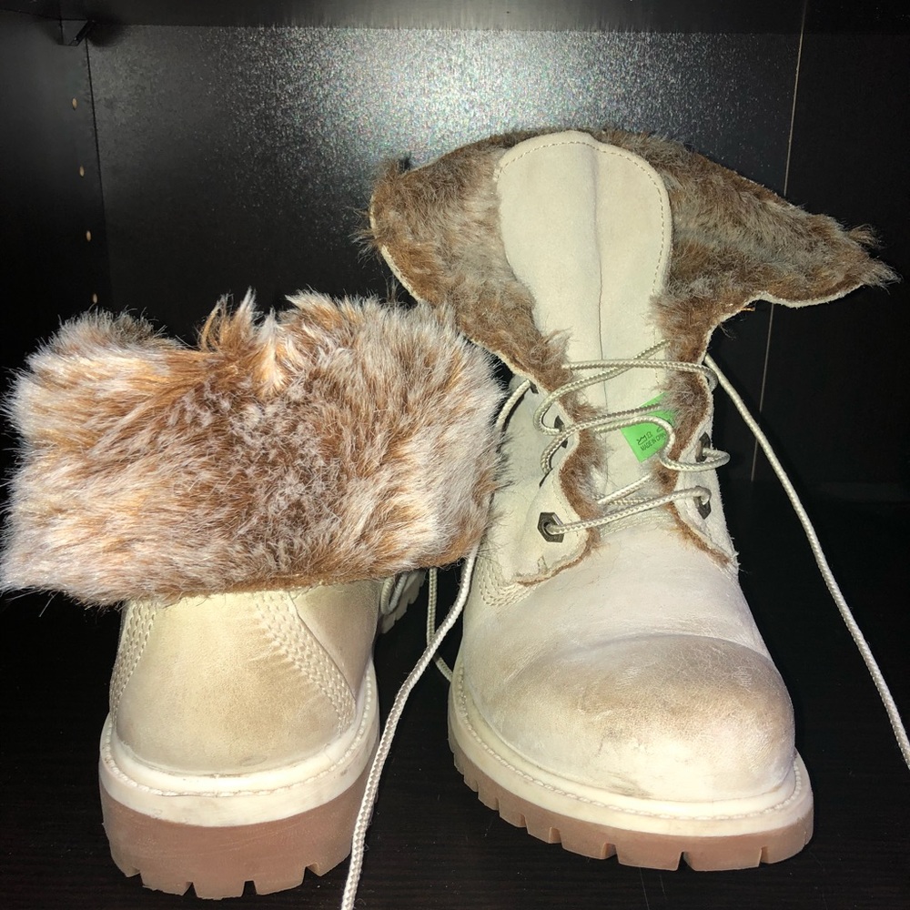 Timberland boots with fur lining